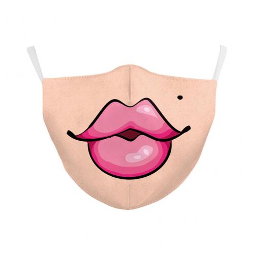 Customoized digital print washable anti odor cotton mouth air face mask 