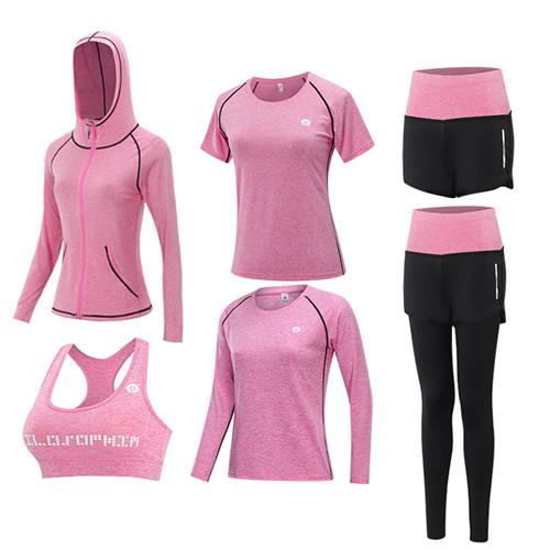 Women sport yoga wear 5 piece 